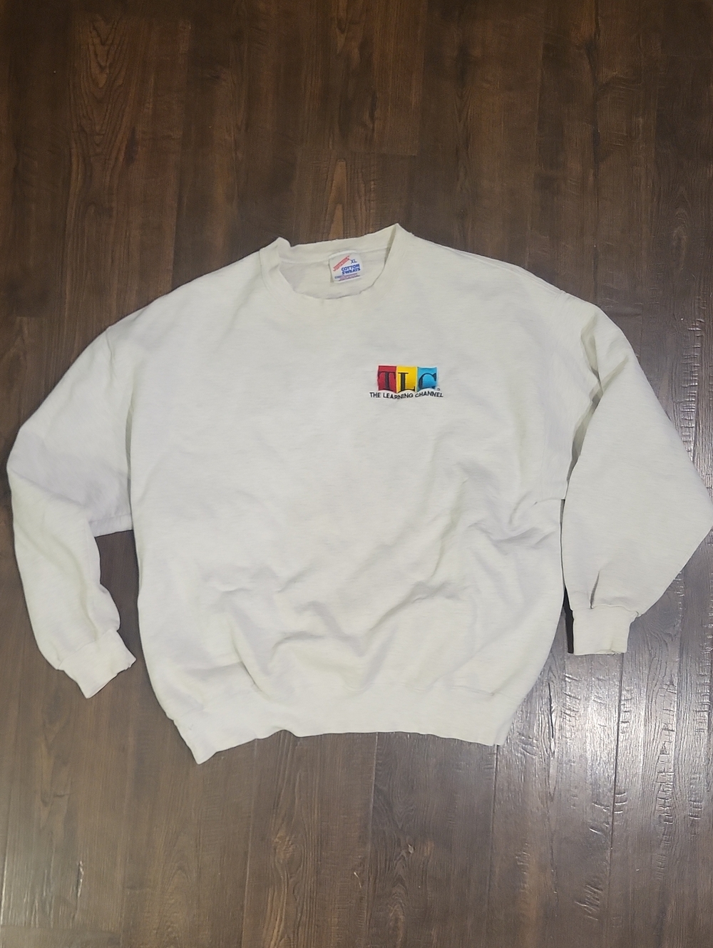 Vintage TLC The Learning Channe Greyl Crewneck Sweatshirt Unisex Size XL